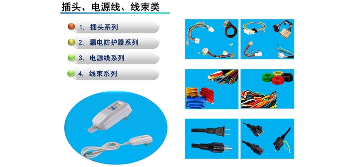 插頭、電源線、線束類